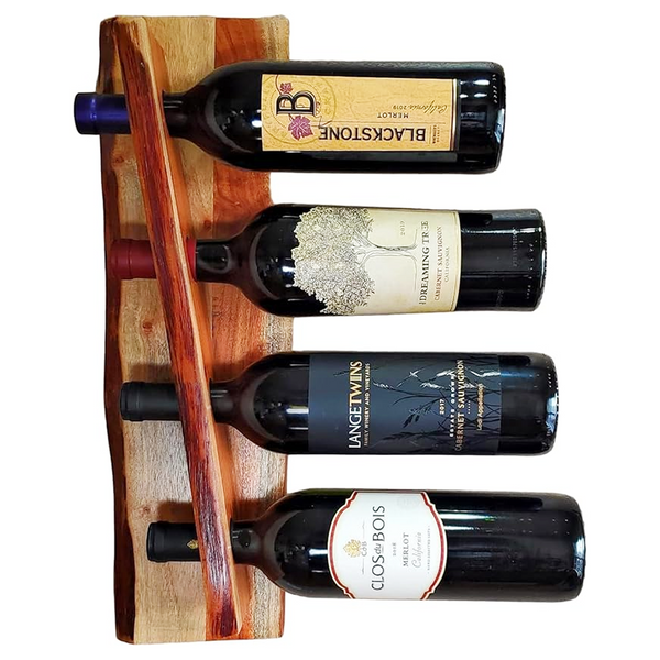 wall mounted metal wine rack