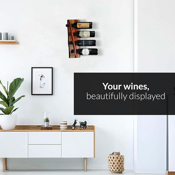 wall mounted wine rack