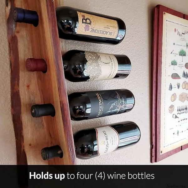 live edge wood wine rack